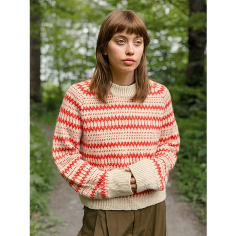 日本語文章パターン付キット Kleiva Ladies Sweater from 2410 Norske Ikoner