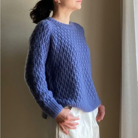 日本語文章パターン付キット Jenny Sweater Cardiff Cashmere Classic version
