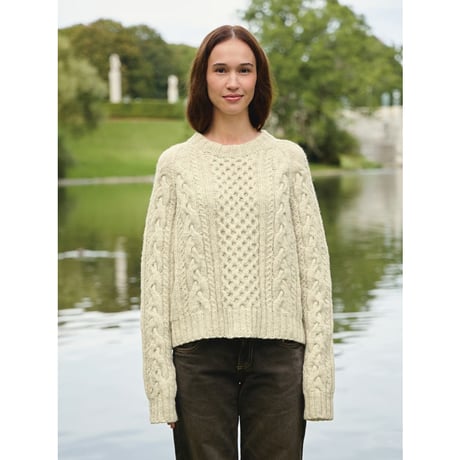 日本語文章パターン付キット Wilbur Cable Sweater
