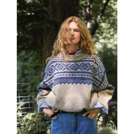 日本語文章パターン付キット Marius Ladies Sweater from 2410 Norske Ikoner