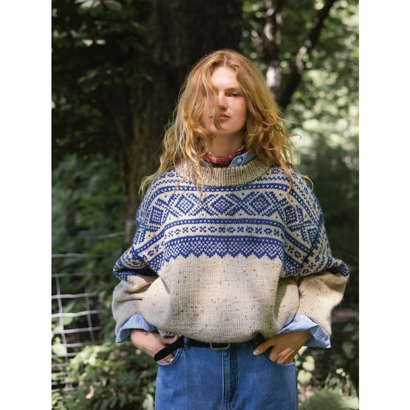 日本語文章パターン付キット Marius Ladies Sweater from 2410 N