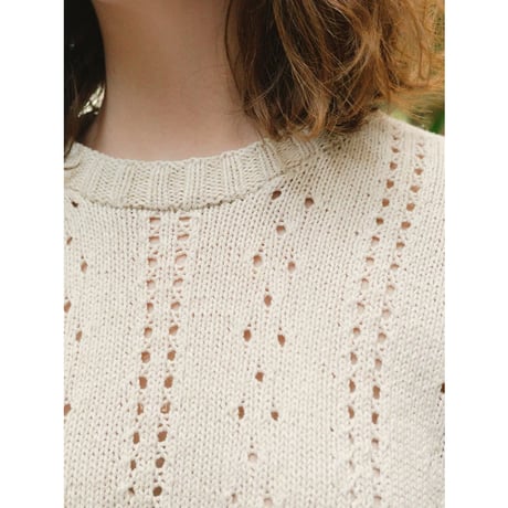 日本語文章パターン付キット Cornelia Tee from 2404 Summer knit