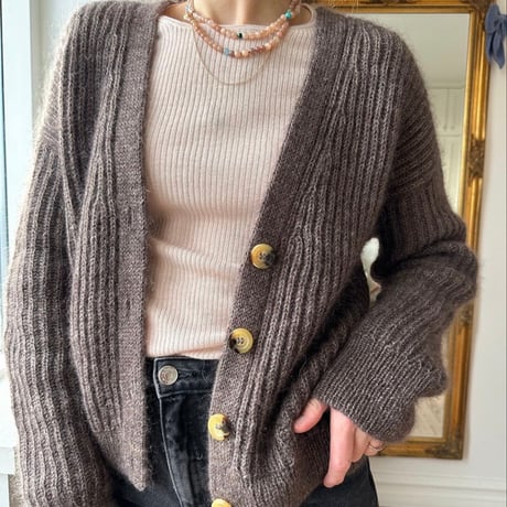 日本語文章パターン付キット Agnete Cardigan