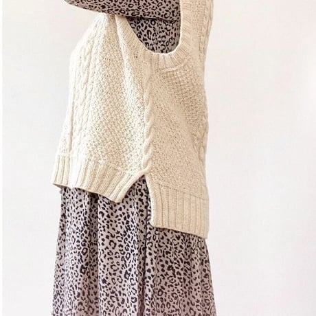 日本語文章パターン付キット Lana Vest (Cascade220 version)