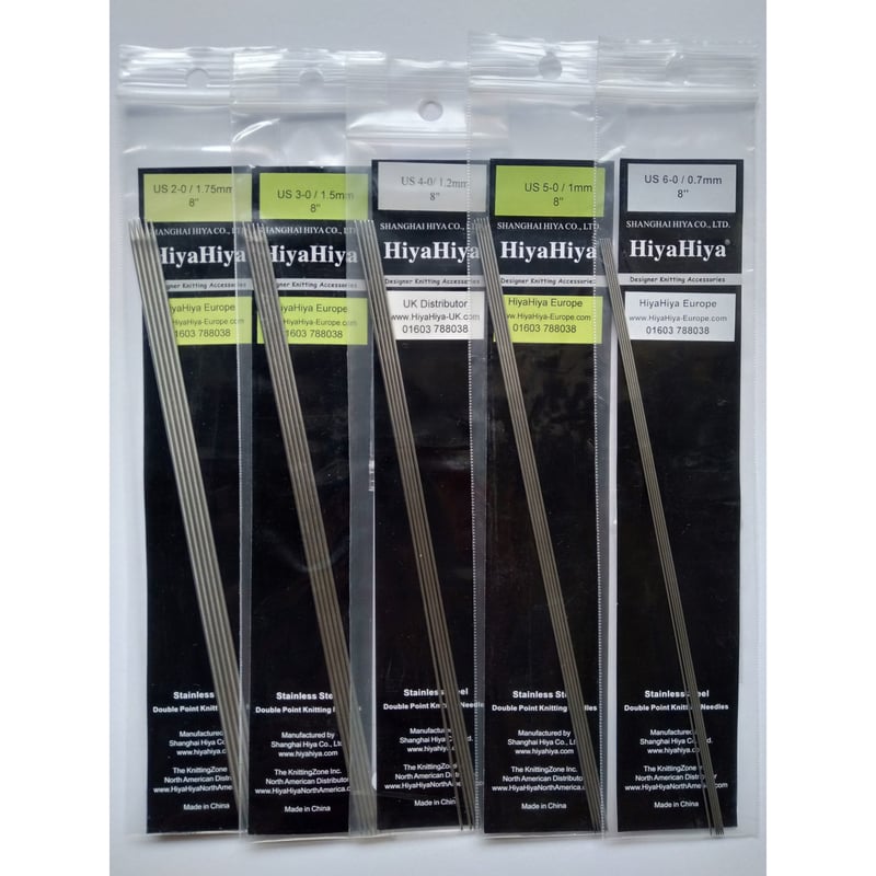 オーダー★HIYAHIYA small 普通4インチ5本 とDPNセット HiyaHiya] Stainless DPN 5本針 8