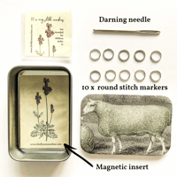 廃番品 [FireflyNotes] Tin - Large Size (Knitting Kit) Sheep