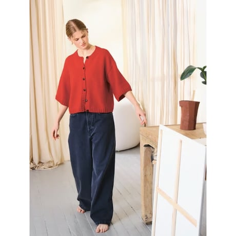 英文パターン付キット Lia Cardigan from 2502 DIY