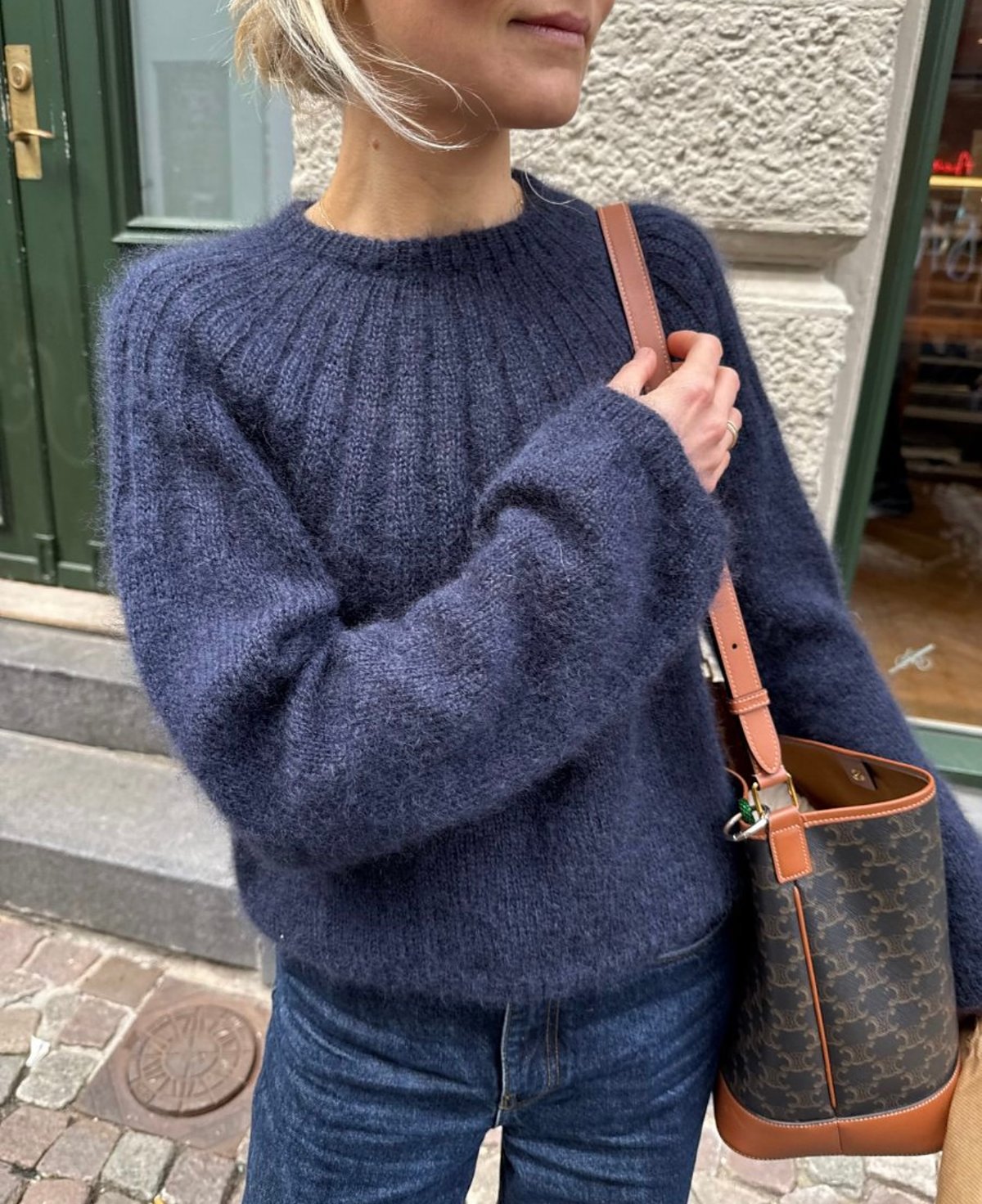 翻訳編図付キット Sunday Sweater Mohair Edition | K2tog