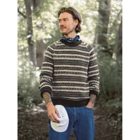 日本語文章パターン付キット Kleiva Sweater for Men from 2410 Norske Ikoner