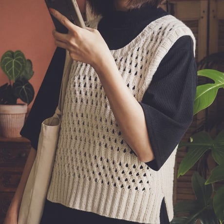 日本語文章パターン付キット Rota Sleeveless Top (Line & Long version)