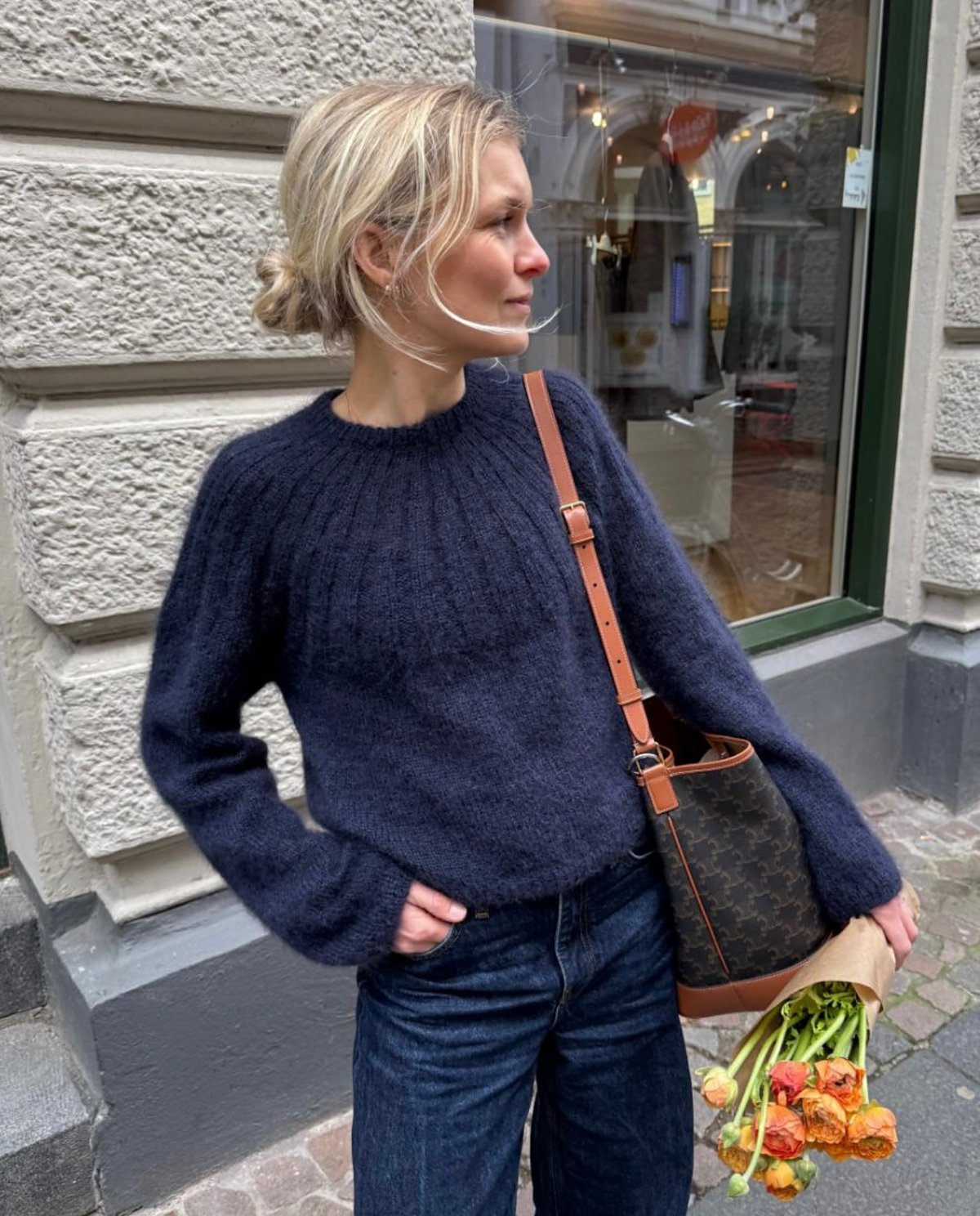 翻訳編図付キット Sunday Sweater Mohair Edition | K2tog