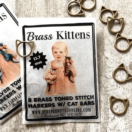 [FireflyNotes] Stitch Marker  - 11.7mm Kittens