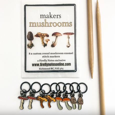 [FireflyNotes] Stitch Marker Mushroom Enamel