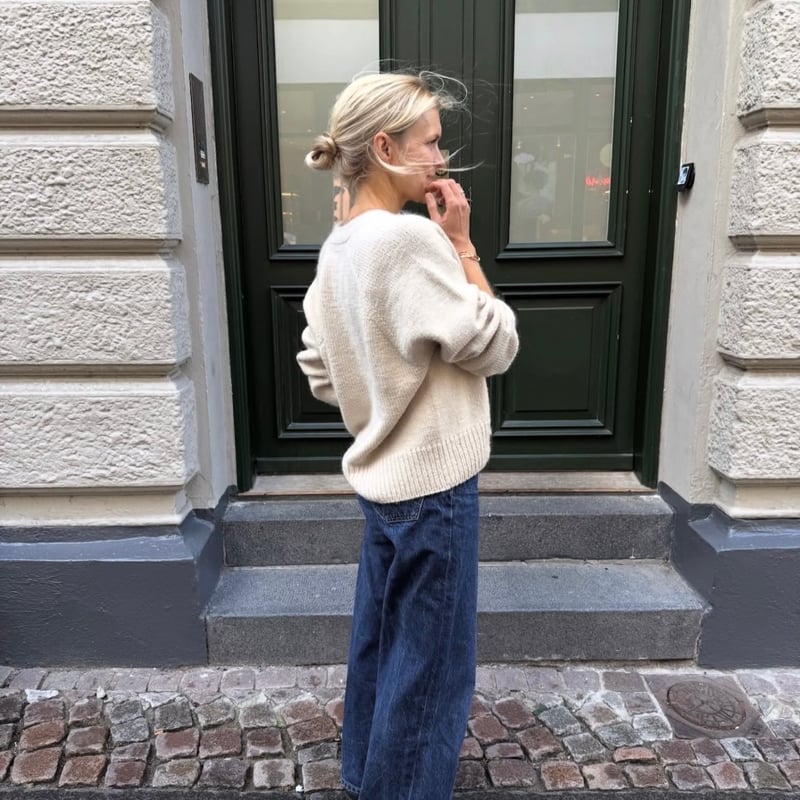 日本語文章パターン付キット Champagne Cardigan | K2tog Yarn a