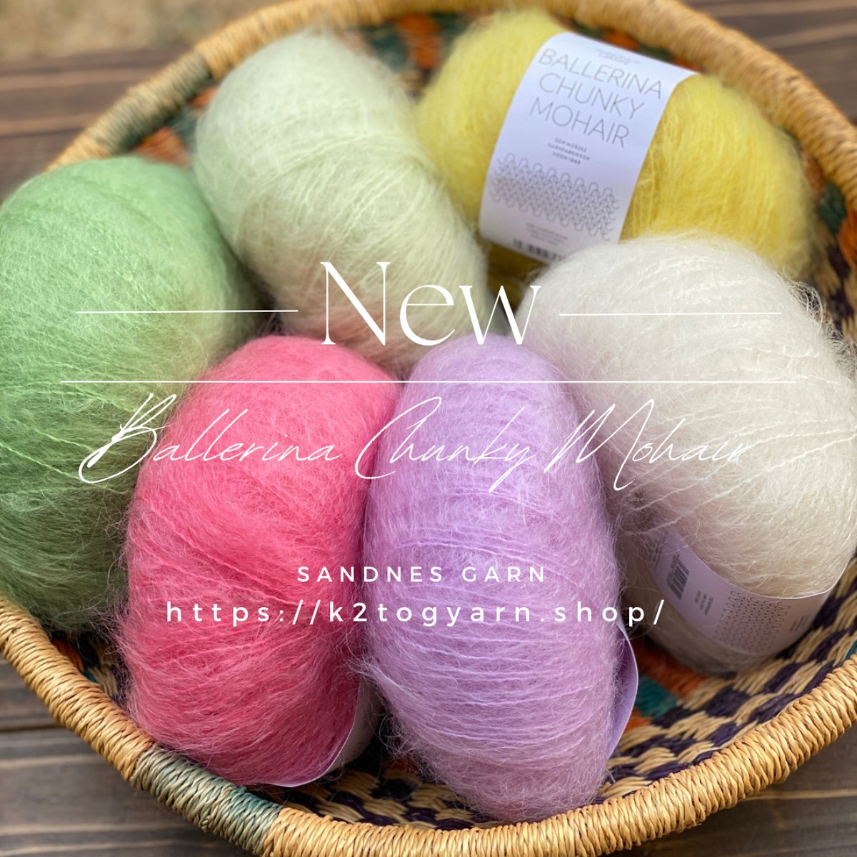 ハンドメイド　mohair knit ピンク×グレー mohair knit pullover（pink）プルオーバーモヘアニット（ピンク