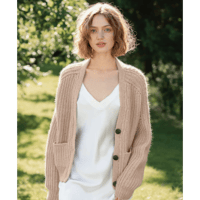 日本語文章パターン付キット Hennie Cardigan