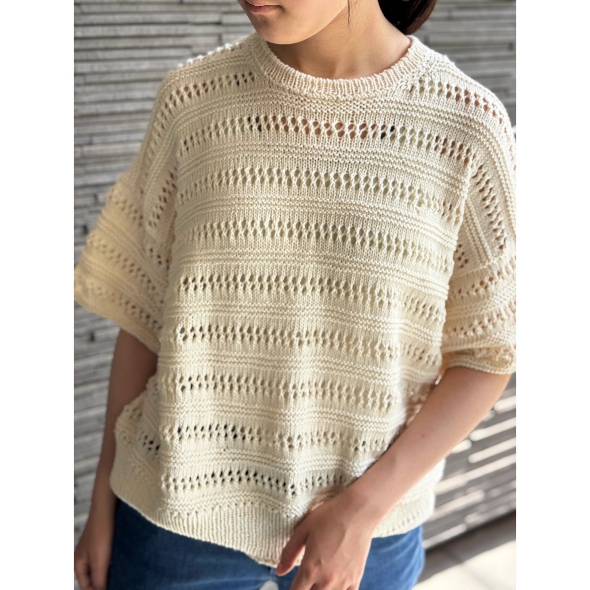 Lacey Loop Tee | K2tog Yarn and Handmade