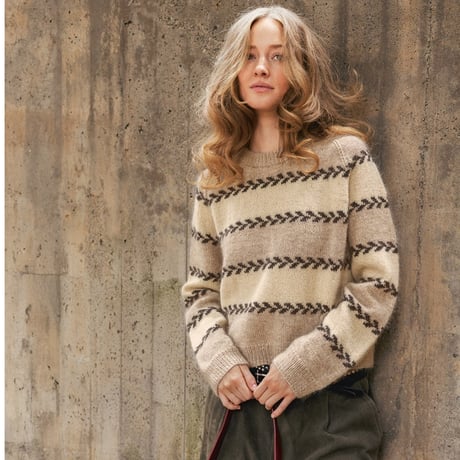 日本語文章パターン付キット Astrid Raglan Sweater