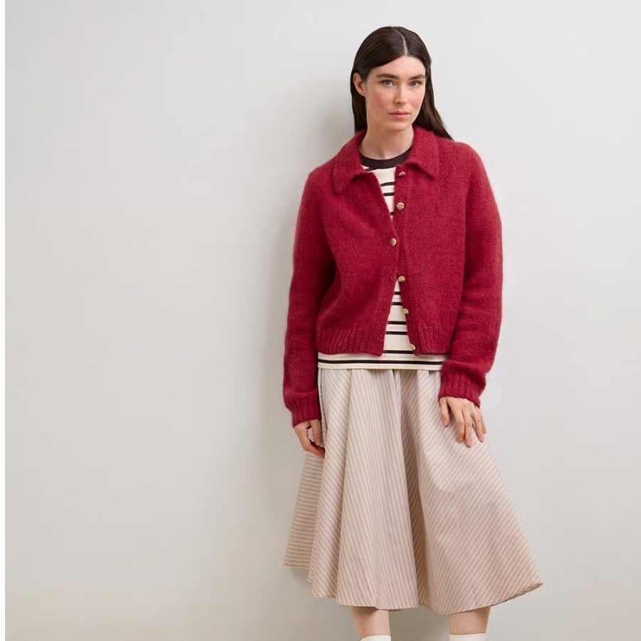 日本語文章パターン付キット Aria Cardigan | K2tog Yarn and Ha