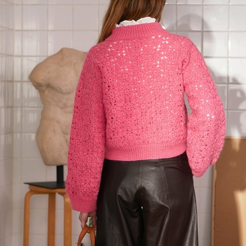 翻訳編図付キット Fleur Cardigan from 2403 DIY | K2tog Y