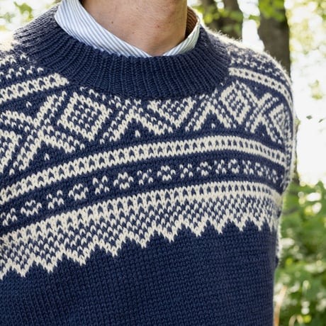 日本語文章パターン付キット Marius Sweater for Men from 2410 Norske Ikoner