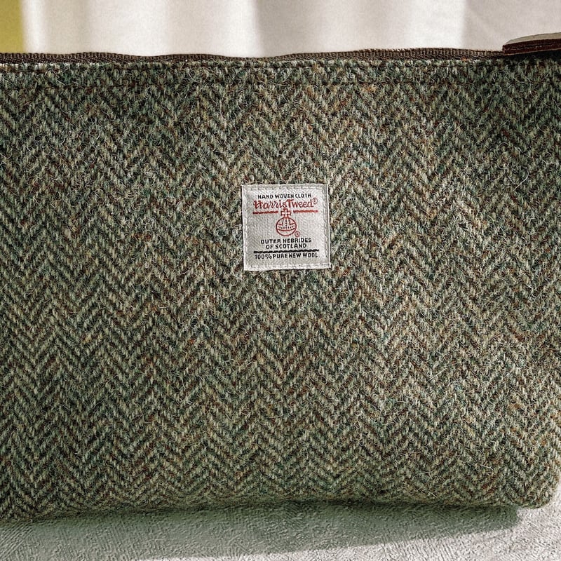 なっぴのページ　Harris Tweed 2点 K2tog] original pouch (Harris Tweed 2) | K2tog
