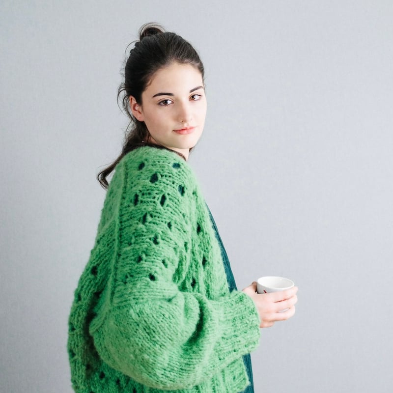Polka Dot Cardi | K2tog Yarn and Handmade