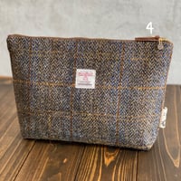 [K2tog] original pouch (Harris Tweed 4)