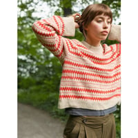 日本語文章パターン付キット Kleiva Ladies Sweater from 2410 Norske Ikoner