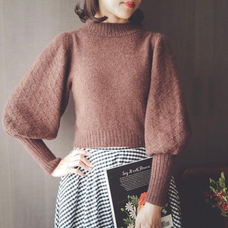 日本語文章パターン付キット Nora Sweater