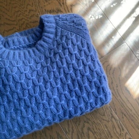 日本語文章パターン付キット Jenny Sweater Cardiff Cashmere Classic version