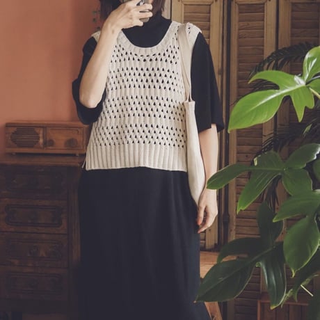 日本語文章パターン付キット Rota Sleeveless Top (Line & Long version)
