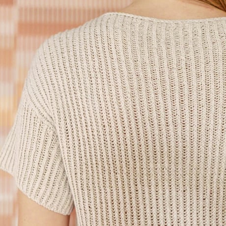 日本語文章パターン付キット Fenny Tee from 2404 Summer Knit