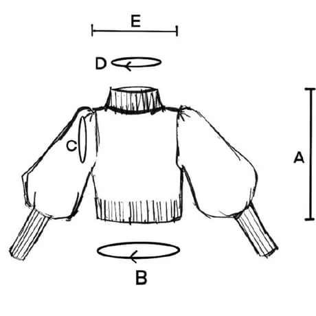 日本語文章パターン付キット Nora Sweater