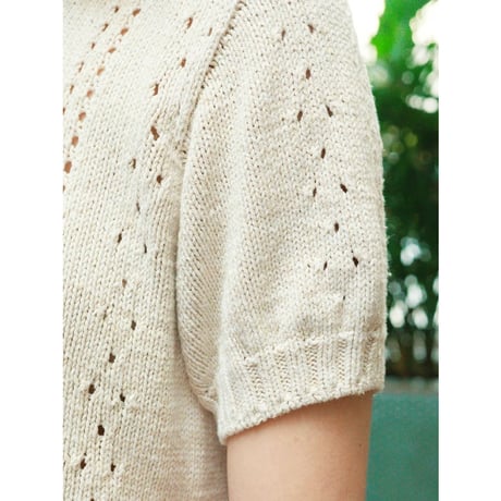 日本語文章パターン付キット Cornelia Tee from 2404 Summer knit