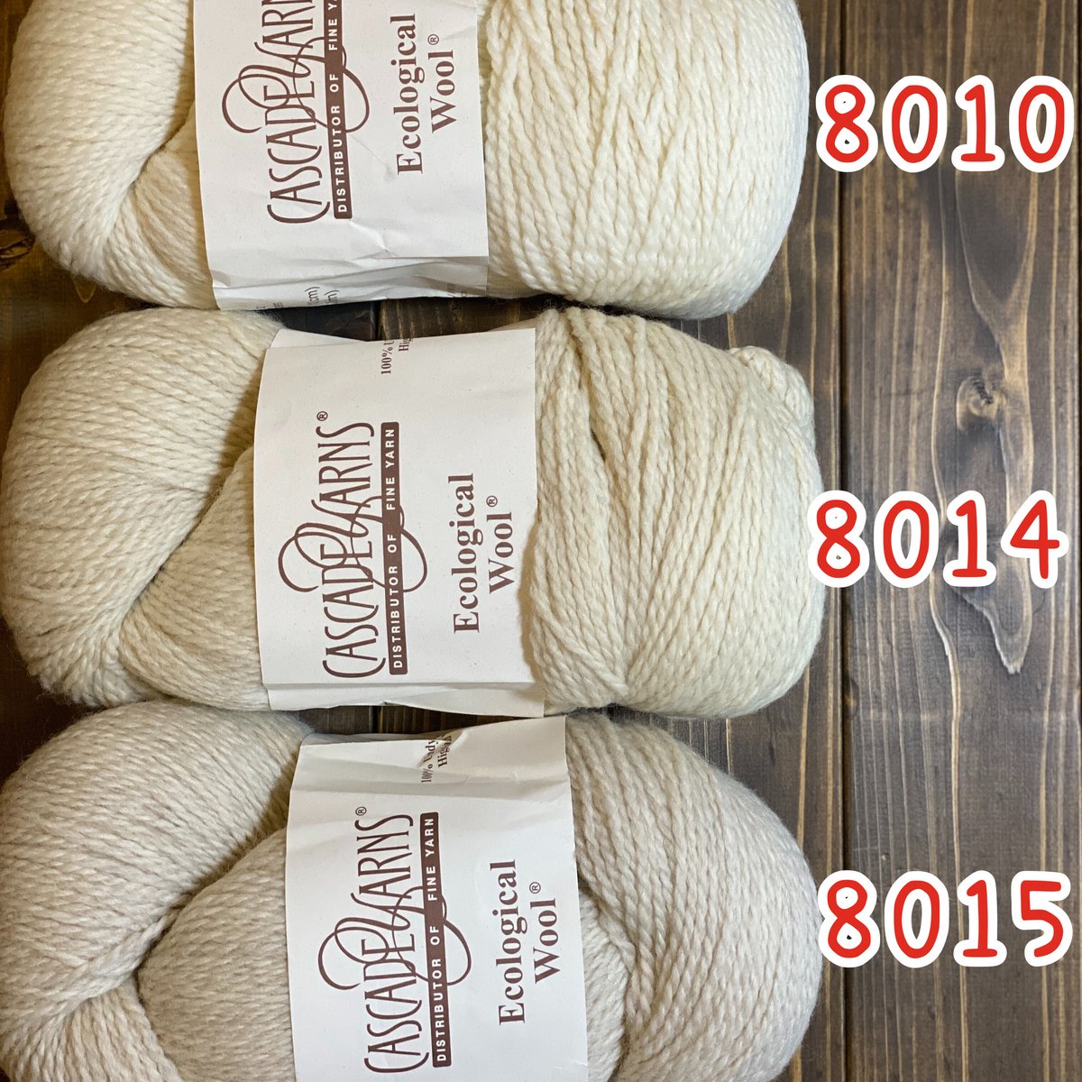 Cascade] Ecological Wool - 8010(Ecru) | K2tog