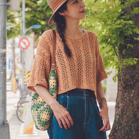 日本語文章パターン付キット Kylie Pullover 半袖