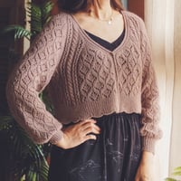 日本語文章パターン付キット Milly Cardigan Long sleeve version