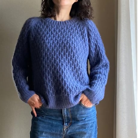 日本語文章パターン付キット Jenny Sweater Cardiff Cashmere Classic version