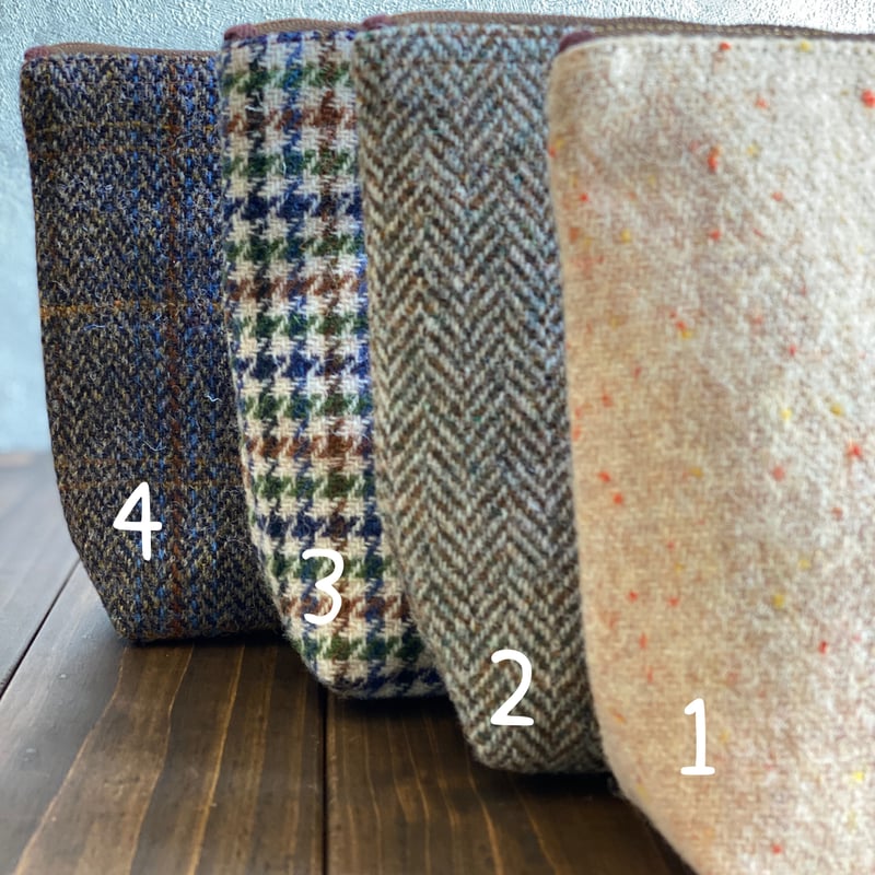 K2tog] original pouch (Harris Tweed 2) | K2tog