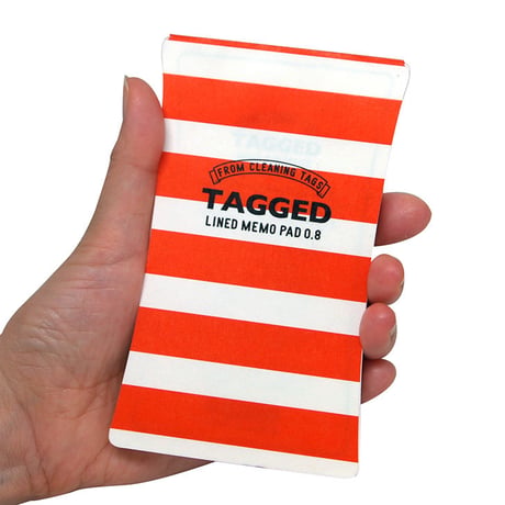 TAGGED MEMO PAD ボーダー02（L）