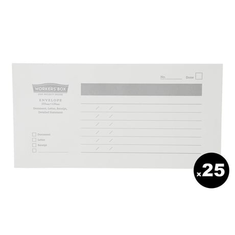 WORKERS'BOX ENVELOPE 25枚セット