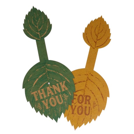 TAGGED GIFT TIE Leaf E