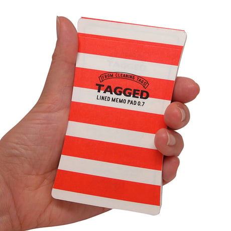 TAGGED MEMO PAD ボーダー02（S）