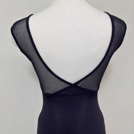 【sylphynes BLACK】レイヤードフレンチスリーブレオタード<10882>