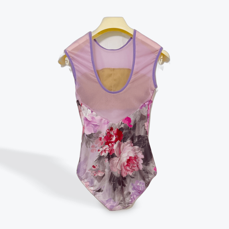 ハイウェストレオタード プリンセスシーム<10849>ピンクリバー