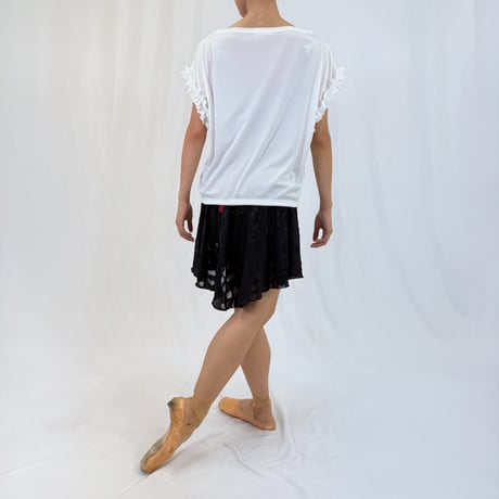 フラッフィーフリルTシャツ<30470>