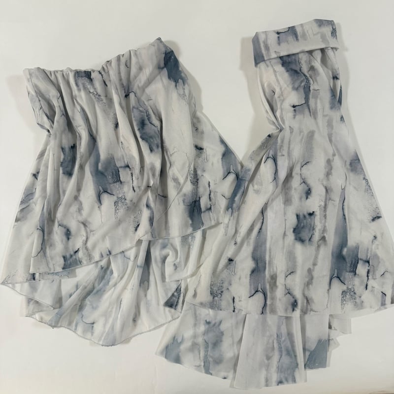 スティナ グレー シフォン バレエスカート 一部当日発送 バレエ スカート レディース 巻きスカート