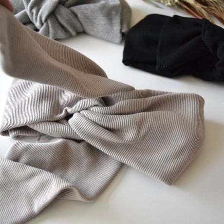 Peru T-shirt RIB turban / 2way ribbon