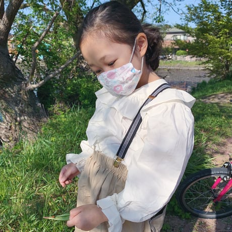 【kids mask】cotton100•double gauze /dots•camouflage •flowers etc